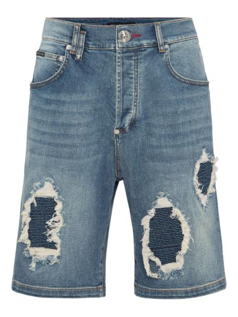 PHILIPP PLEIN Formentera denim shorts