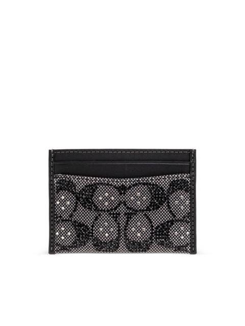 COACH beaded-detail card holder