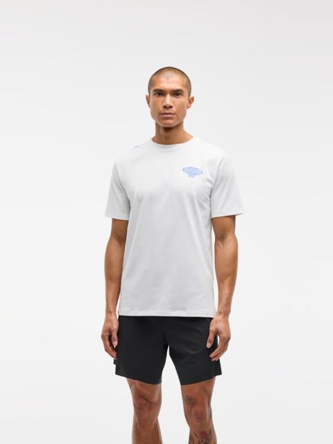 HOKA Men's Motion Party CTN SS Tee Shirt in White