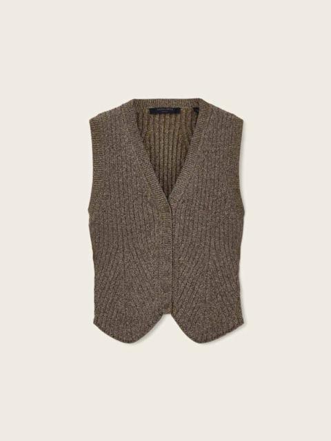 ALLSAINTS CRUZ SHINE SLIM FIT VEST