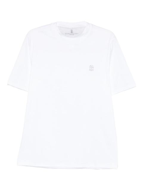 Brunello Cucinelli embroidered-logo T-shirt