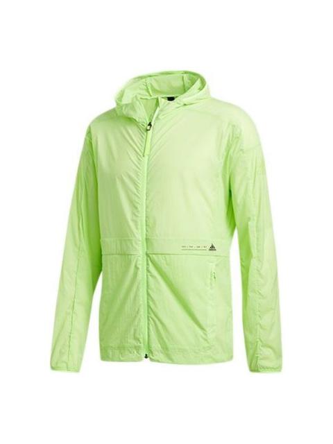 Men's adidas Sports Stylish Hooded Jacket Green FT2780