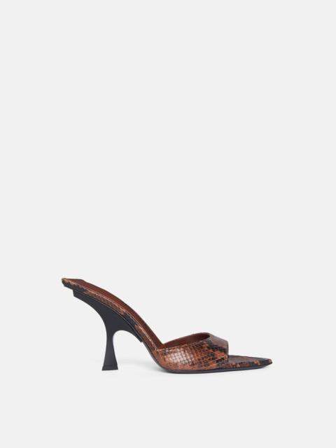 THE ATTICO ''ESTER'' BROWN AND BLACK MULE