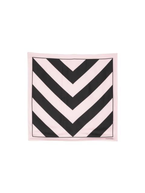 Valentino striped silk scarf