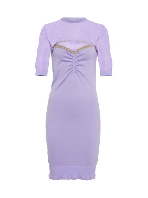 Stella McCartney Cutout 처녀 모직 minidress