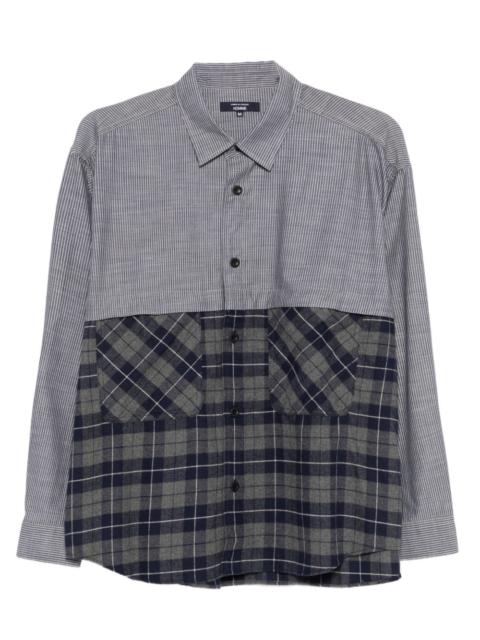 Comme des Garçons Homme striped plaid shirt
