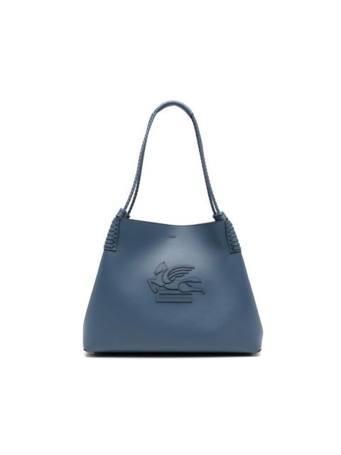 Etro Libra braided-handle leather tote bag