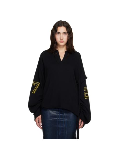 OTTOLINGER Black Oversized Jacquard Longsleeve Sweater