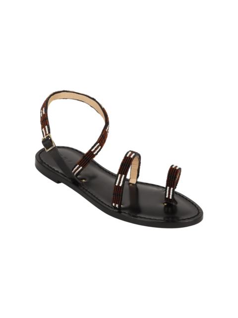 AMANU Exclusive Nakuru Dash & Dot Sandals black