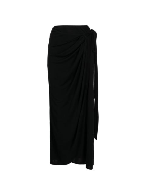 Angelica wrap maxi skirt