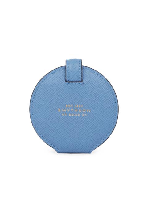Smythson Panama leather pocket mirror