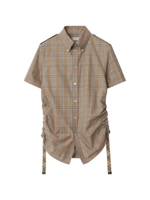 Burberry checkered cotton shirt