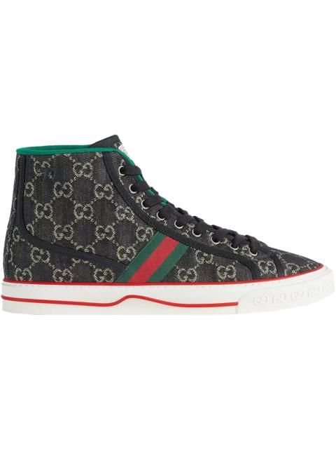 GUCCI Gucci Tennis 1977 High Top Black Mini GG