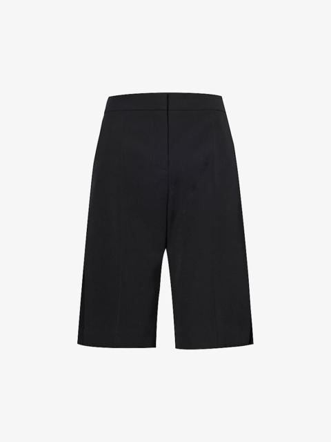 Givenchy Straight-leg mid-rise wool shorts