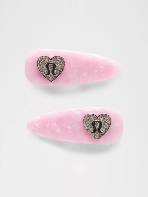 lululemon Jewelled Alligator Clips *2 Pack