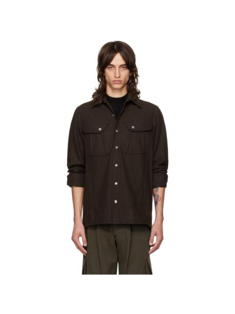 HYEIN SEO Brown Wool Pockets Shirt