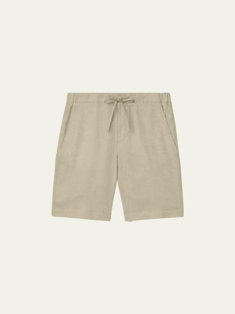 Men's Linen Drawstring Bermuda Shorts