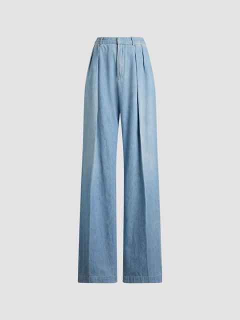 Ralph Lauren Women's Livie Denim Pleated Jeans - Cirrus Indigo