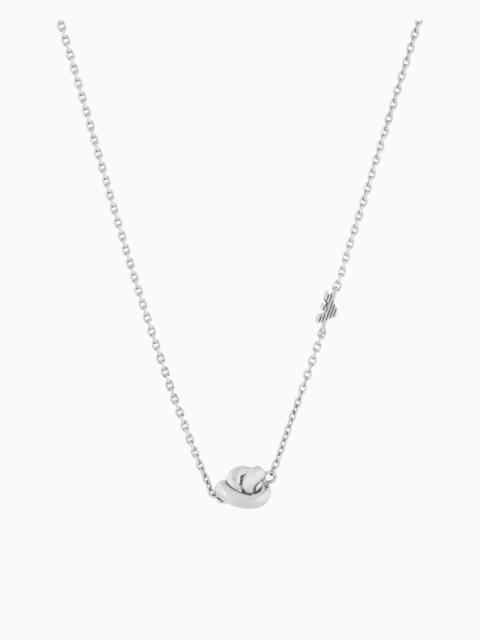 EMPORIO ARMANI STERLING SILVER KNOT NECKLACE