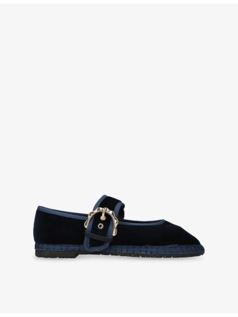 FLABELUS Sophie Velvet Ballet Flats