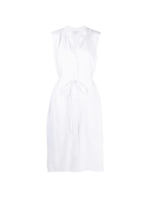 Vince shirred band collar dress