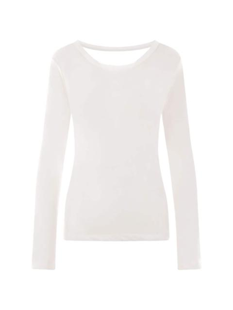 Yohji Yamamoto cut-out cotton top