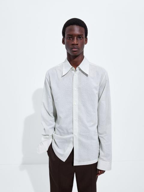 Bottega Veneta Striped Cotton and Cupro Shirt