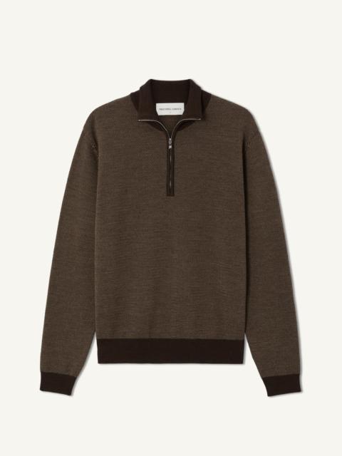 FRESCOBOL CARIOCA HEITOR MERINO WOOL QUARTER ZIP