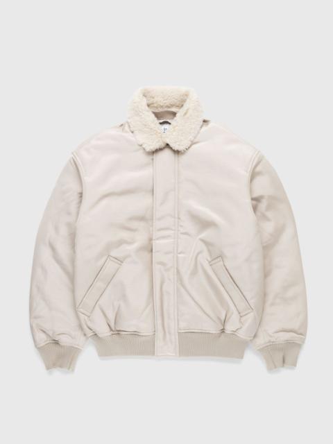 Acne Studios Acne Studios – Shearling Collar Jacket Beige