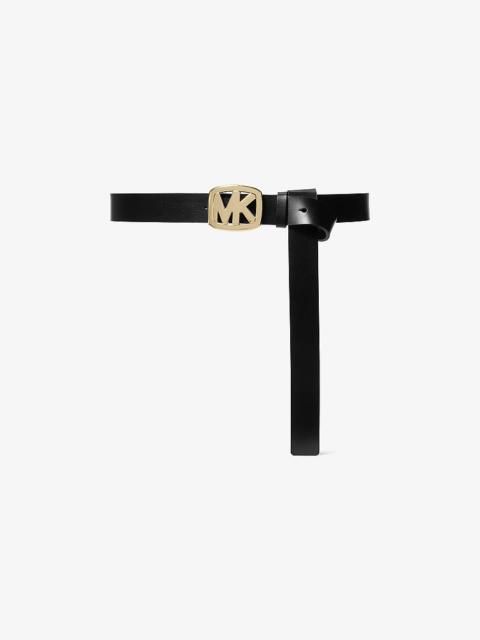 MICHAEL KORS Logo Leather Belt