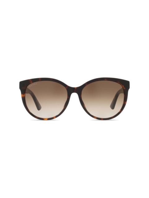 oval-frame sunglasses