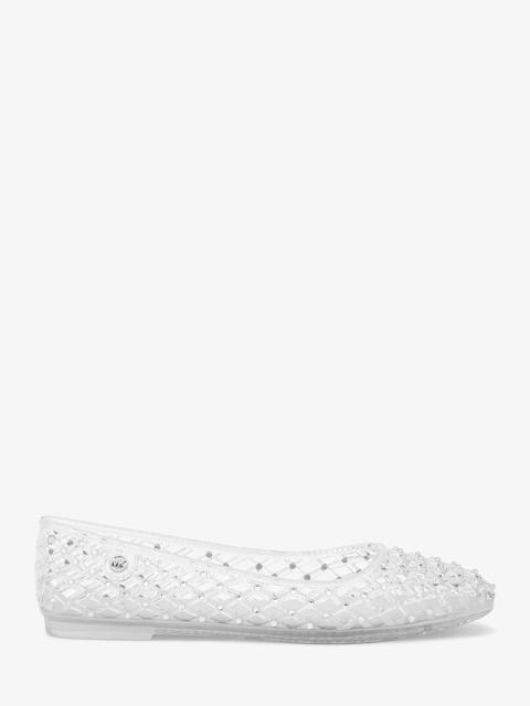 MICHAEL KORS Pixie Embellished Jelly Ballet Flat
