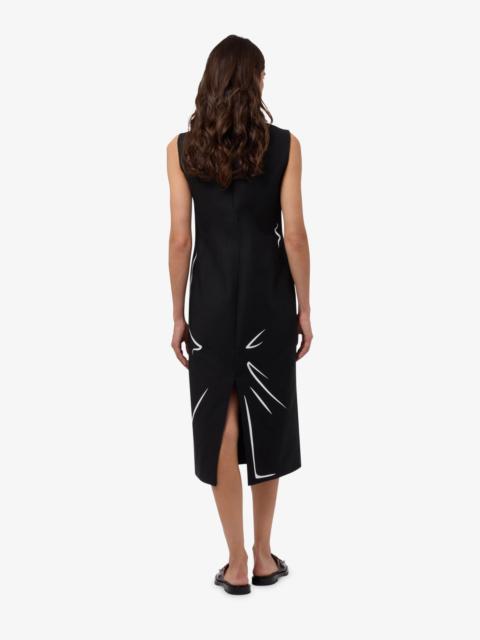 Moschino PRINTED COTTON CLOTH DRESS
