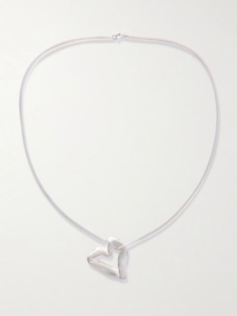 Completedworks The Heart Is Not A Metaphor silver necklace Silver