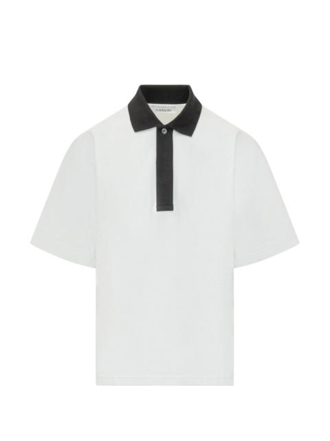 Lanvin buttoned cotton polo shirt