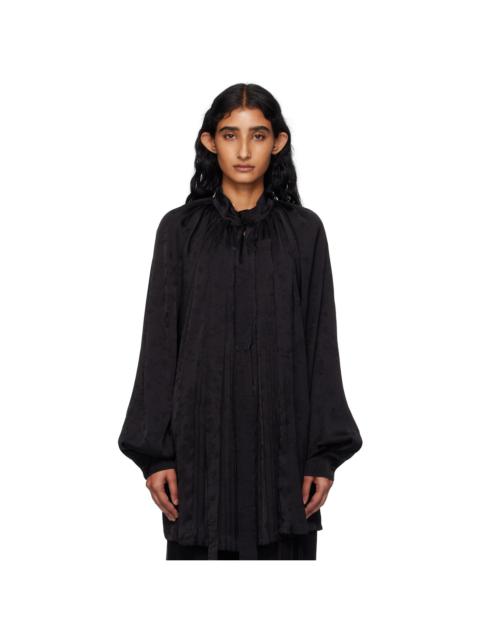 Ann Demeulemeester Black Likki Comfort Pleated Shirt