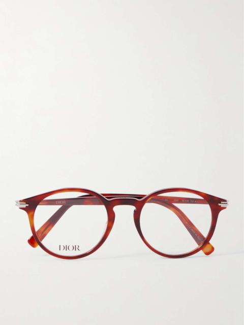 Dior DiorBlackSuitO R6I Round-Frame Tortoiseshell Acetate Optical Glasses