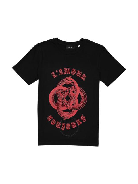 Tシャツ・カットソー EGONlab. L' Amour Toujours T-Shirt SS22 T-Shirt L'Amour Toujours Black - Please Do Not Enter