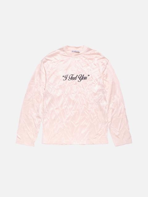 Acne Studios Graphic t-shirt - relaxed - Powder pink