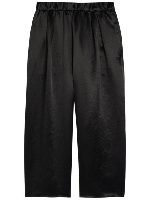MARIA McMANUS Maria Mcmanus Wide-leg Satin Crop Trousers