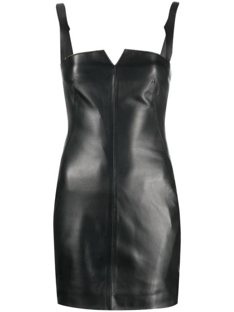 Off-White leather mini dress