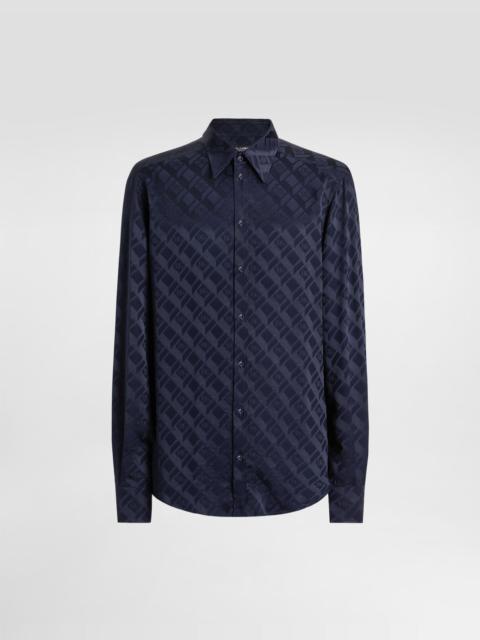 Dolce & Gabbana Martini shirt in logo silk jacquard