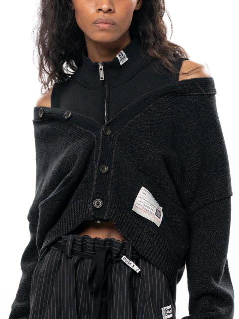 Maison MIHARAYASUHIRO Shifted Layer Knit Cardigan