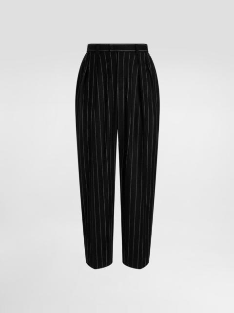 Dolce & Gabbana Stripedwool blend trousers