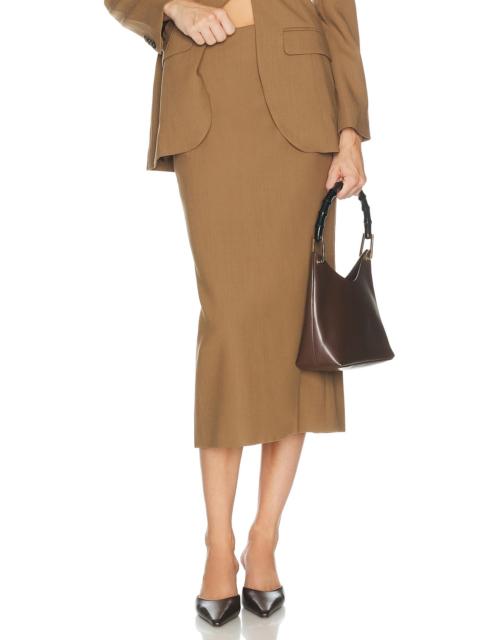 HELSA Wool Blend Pencil Skirt