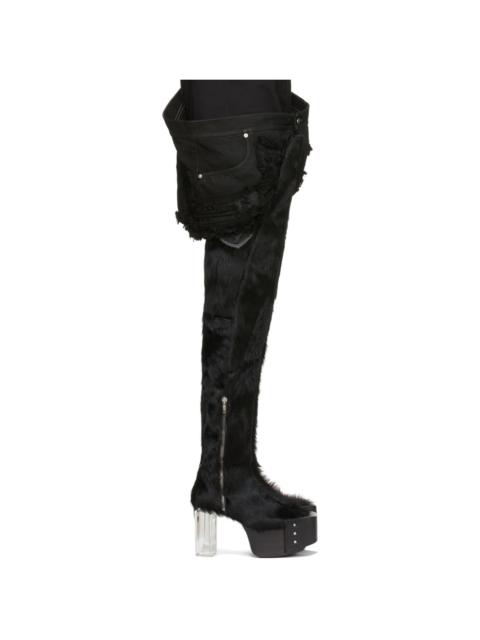 Rick Owens Wader thigh high boots