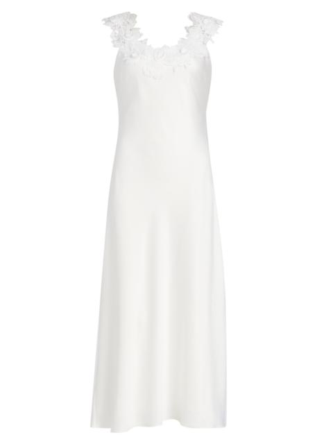GENERATION LOVE Women's Lala Hammered Lace Midi-Dress - White