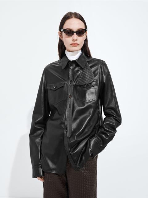 Bottega Veneta Semi Shiny Leather Shirt