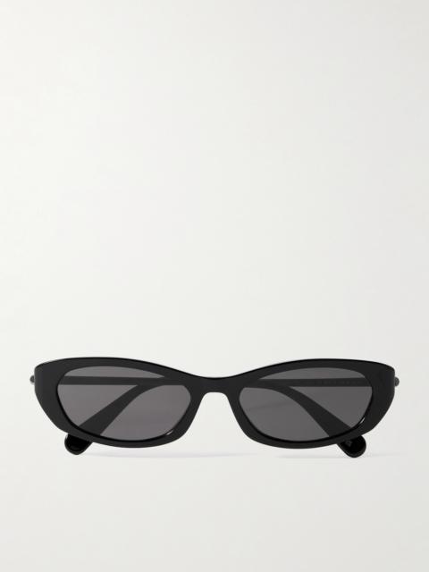 Dior D-moon B2i Cat-eye Acetate And Gunmetal-tone Sunglasses