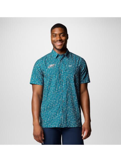 Columbia Men's PFG Super Slack Tide Short Sleeve Shirt - Philadelphia Eagles